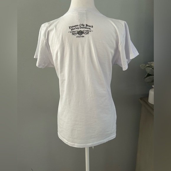 Harley-Davidson White and Blue Graphic Tee - Picture 4 of 11